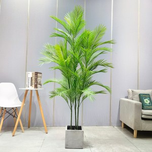 Nagykereskedelmi gyári ár Areca palm dypsis lutescens testreszabható mesterséges pálmafa cserepes